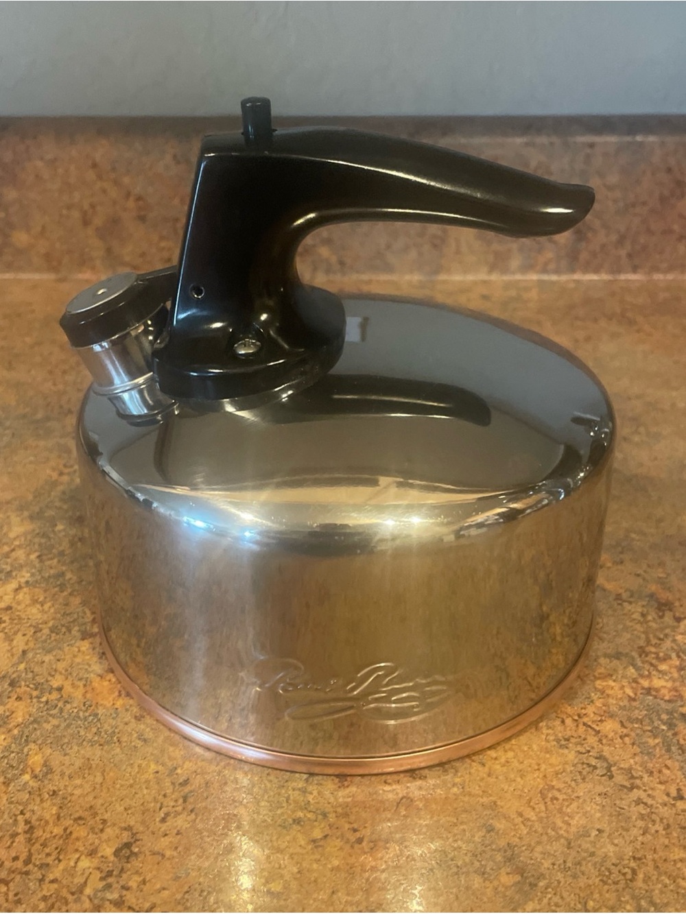 Paul Revere Ware Copper Bottom Whistling Tea Kettle 1 Quart 1qt